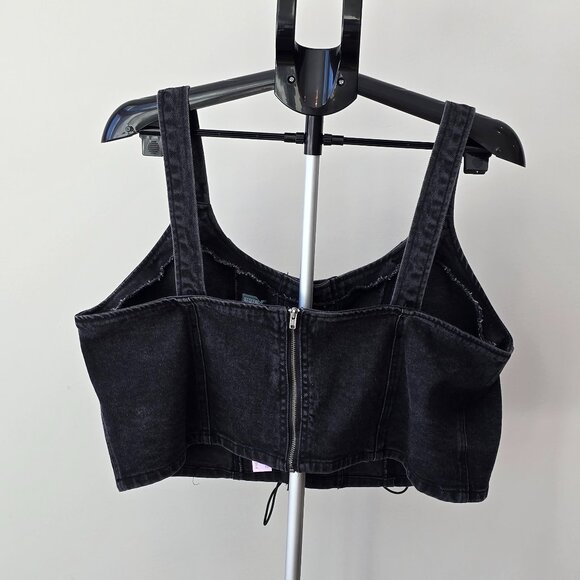 NWT - Denim Crop Tank Top, Size: XXL - Picture 3 of 12